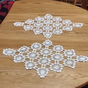 Vintage White Crochet Doilies